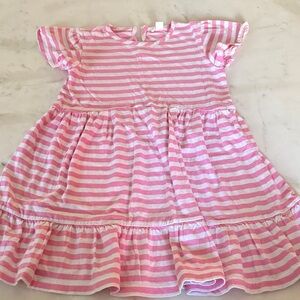 Crewcuts Pink and White Striped Casual Dress 6-7